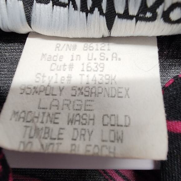 Vintage Y2K Flare Sleeve Top Size L Psychedelic V-neck Runs Small Un Deux Trois - Picture 10 of 12